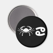 Krebs mit Symbol Magnet (Vorderseite/Rückseite)
