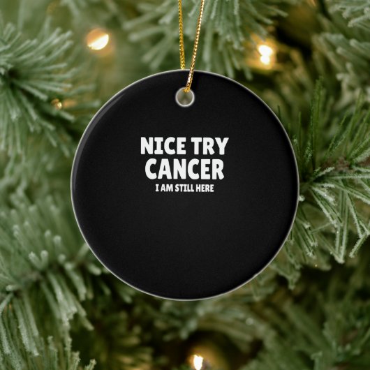 Krebs: Nizza Versuch Krebs Keramik Ornament (Baum)