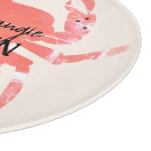 Krebs Ocean Beach Crustacean Circle Schneidebrett (Ecke)