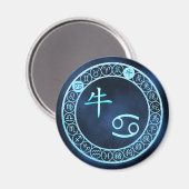 Krebs/Ox Magnet (Vorderseite/Rückseite)