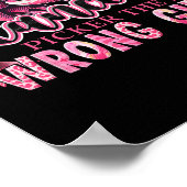 Krebs Picker Das falsche Mädchen rosa Boxhandschuh Poster (Ecke)