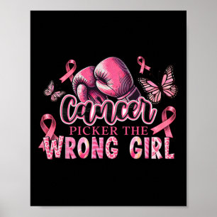Krebs Picker Das falsche Mädchen rosa Boxhandschuh Poster