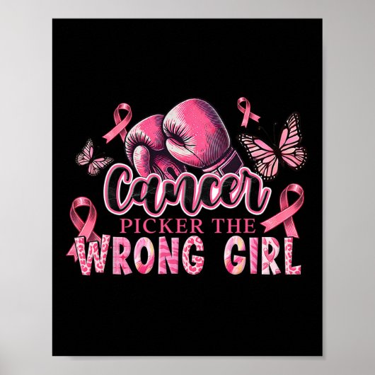 Krebs Picker Das falsche Mädchen rosa Boxhandschuh Poster (Vorne)