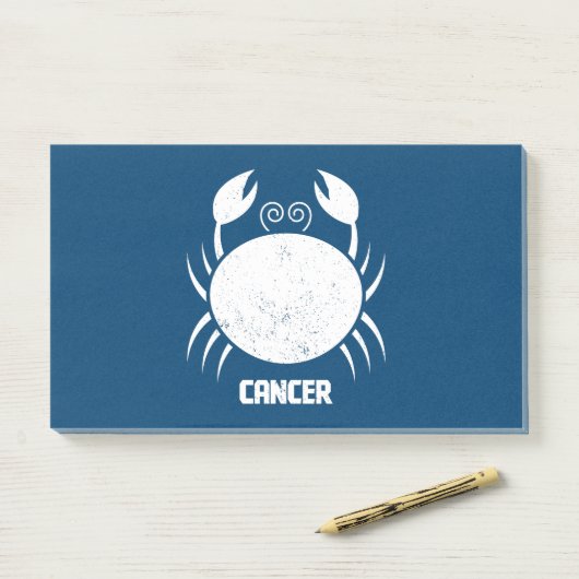 Krebs Post-it Klebezettel (Auf Schreibtisch)