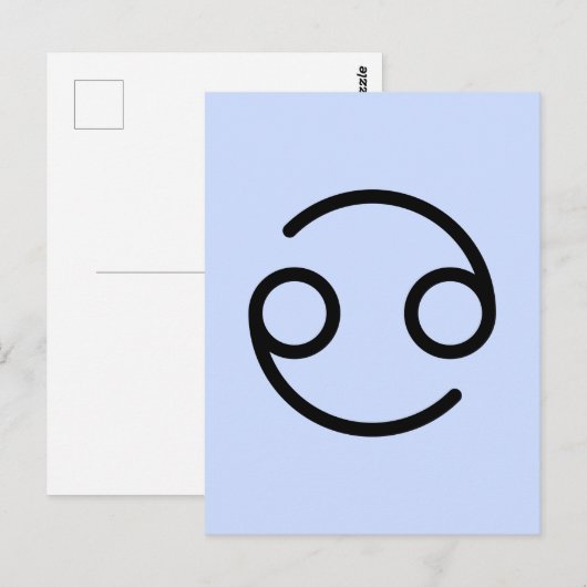 Krebs Postkarte (Vorne/Hinten)