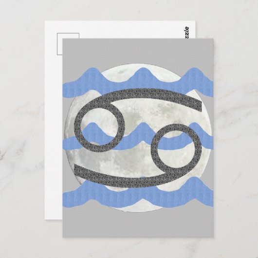 Krebs Postkarte (Vorne/Hinten)