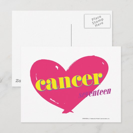 Krebs Postkarte (Vorne/Hinten)