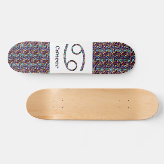 Krebs psychedelisch skateboard (Horizontal)