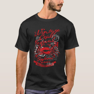 Krebs Retro Vintage Abgenutzt Liebe Tiere Jagen T-Shirt