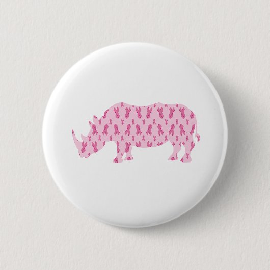 Krebs-Ribbon-Rhino Button (Vorderseite)