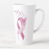 Krebs rosa Ribbon Feather Birds Milchtasse (Rechts)