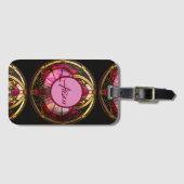 Krebs-Ruby-Strahlung Gepäckanhänger (Vorderseite (Horizontal))