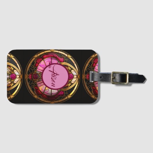 Krebs-Ruby-Strahlung Gepäckanhänger (Vorderseite (Horizontal))