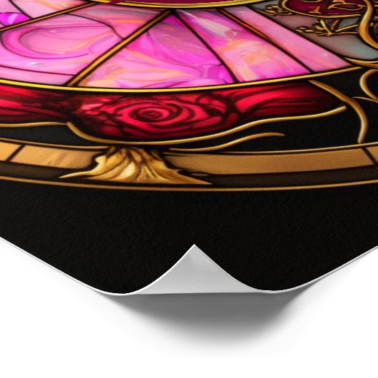 Krebs-Ruby-Strahlung Poster (Ecke)