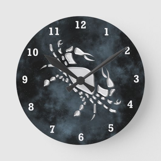 Krebs Runde Wanduhr (Vorderseite)