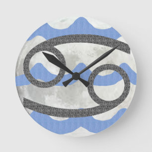 Krebs Runde Wanduhr