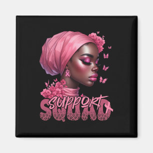 Krebs Schwarzes Frau-Shirt Unterstützen Sie die Sc Magnet
