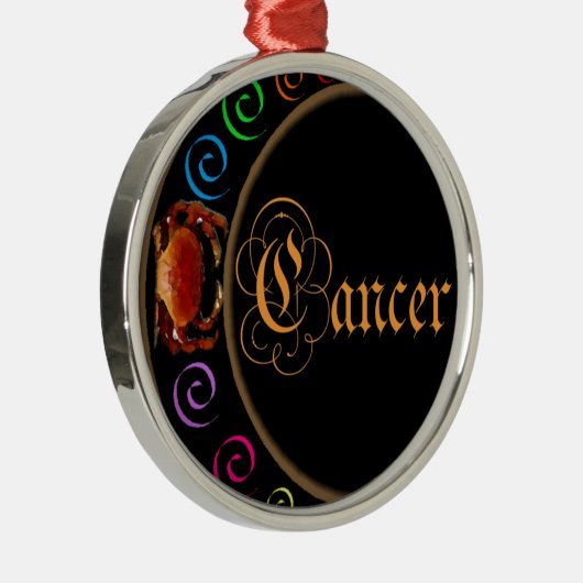 Krebs Silbernes Ornament (Rechts)