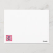 Krebs Sind zum Kotzen! Denken Sie an Sie lustig gr Postkarte (Rückseite)