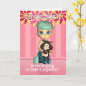 Krebs Sind zum Kotzen Ermutigungskarte Karte (Gelbe Blume)