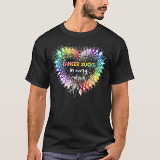 Krebs Sind zum Kotzen in jedem Farbkrebsbewusstsei T-Shirt