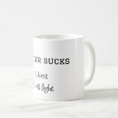 Krebs Sind zum Kotzen Kaffee-Tasse Kaffeetasse (VorderseiteRechts)