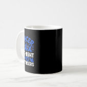 Krebs spät und früh - Weltkrebs Kaffeetasse (Vorderseite Links)