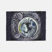 Krebs "Stärke in Mitgefühl" Fleece Blanket (Vorderseite (Horizontal))