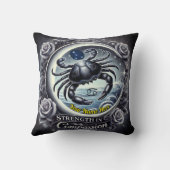 Krebs "Stärke in Mitgefühl" Kissen (Rückseite)