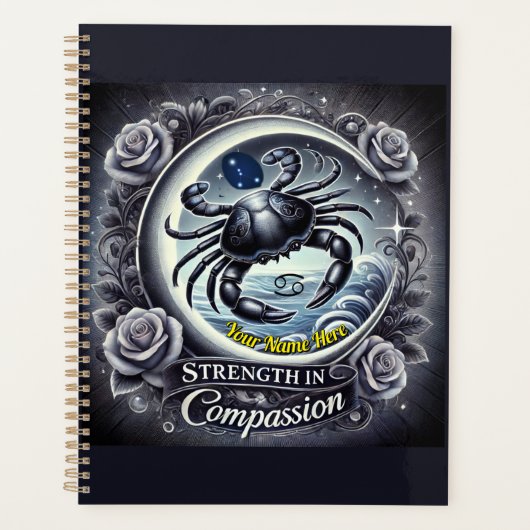 Krebs "Stärke in Mitgefühl" Planer (Vorderseite)