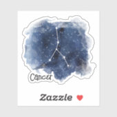 Krebs Starry Night Constellation Custom-Cut Aufkleber (Blatt)