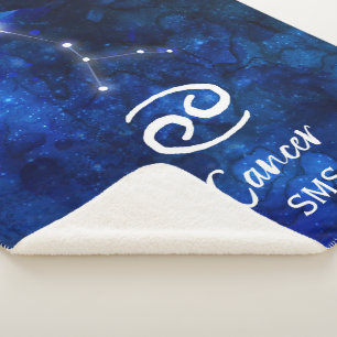 Krebs-Sternbild Blaue Galaxie Monogramm Sherpadecke