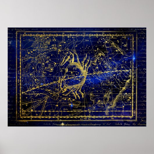 Krebs-Sternbildposter Poster (Vorne)