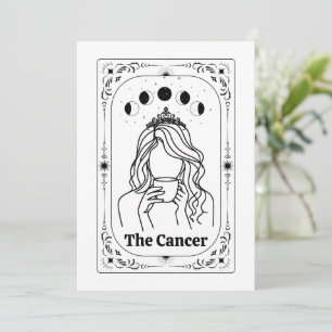 Krebs Sternzeichen Anpassbare Tarot Astrologie Mag Einladung