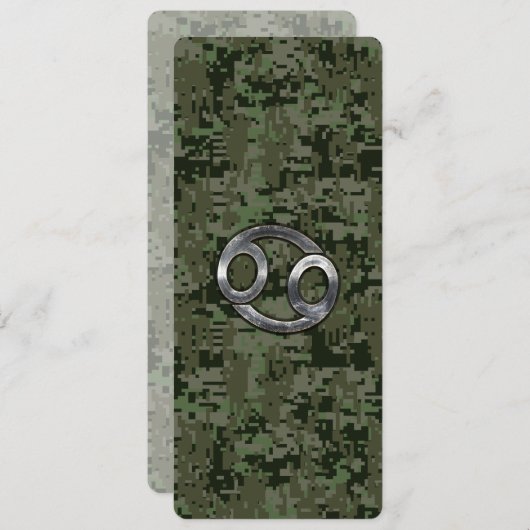 Krebs-Sternzeichen auf der digitalen Camouflage vo (Vorne/Hinten)