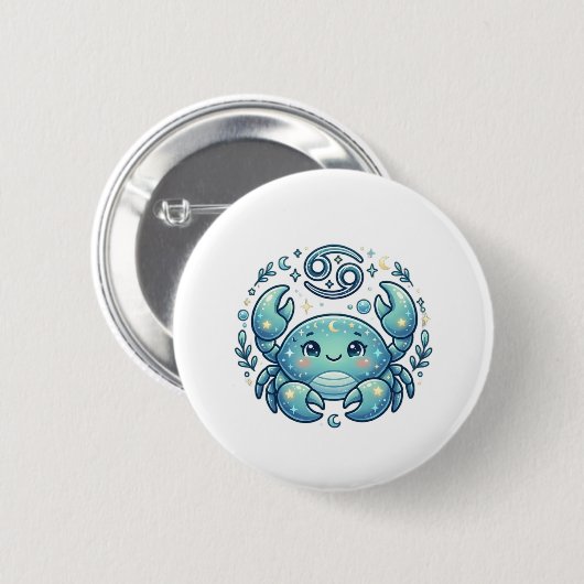 Krebs-Sternzeichen-Buttons Button (Vorne & Hinten)