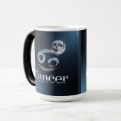 Krebs-Sternzeichen-Glyphe Mond Morphing Tasse (Vorderseite Links)