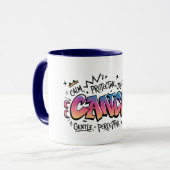 Krebs Sternzeichen Graffiti  Tasse (Vorderseite Links)
