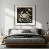 Krebs Sternzeichen Himmels Astrologie Poster