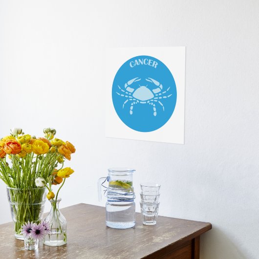 Krebs, Sternzeichen, Horoskop, Astrologie Foliendrucke (Ablage(Küche))