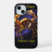 Krebs-Sternzeichen iPhone 15 Hülle (Rückseite)