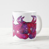 Krebs Sternzeichen Jumbo-Tasse (Vorderseite Rechts)