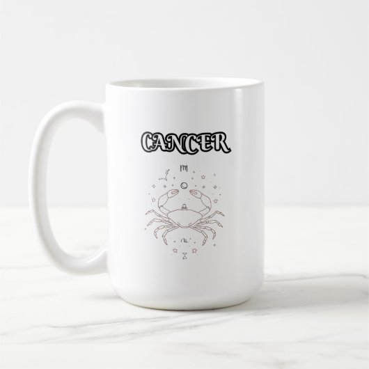 Krebs Sternzeichen Kaffeetasse (Links)