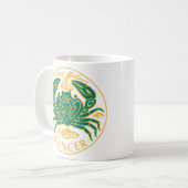 Krebs Sternzeichen Kaffeetasse (Vorderseite Links)