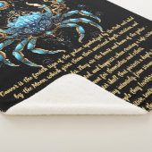 Krebs Sternzeichen Kunst Sherpadecke (3/4)