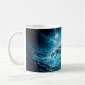 Krebs-Sternzeichen mit Mutter und Kind, das danach Kaffeetasse (Links)