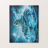 Krebs-Sternzeichen mit Mutter und Kind, das danach Puzzle (Vertikal)