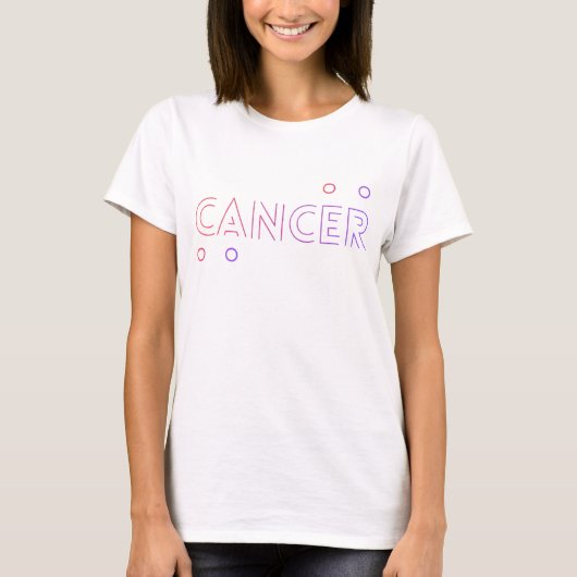 Krebs Sternzeichen Name T-Shirt (Vorderseite)