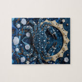 Krebs-Sternzeichen-Papier-Quilling Puzzle (Horizontal)