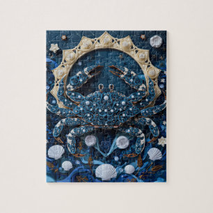 Krebs-Sternzeichen-Papier-Quilling Puzzle